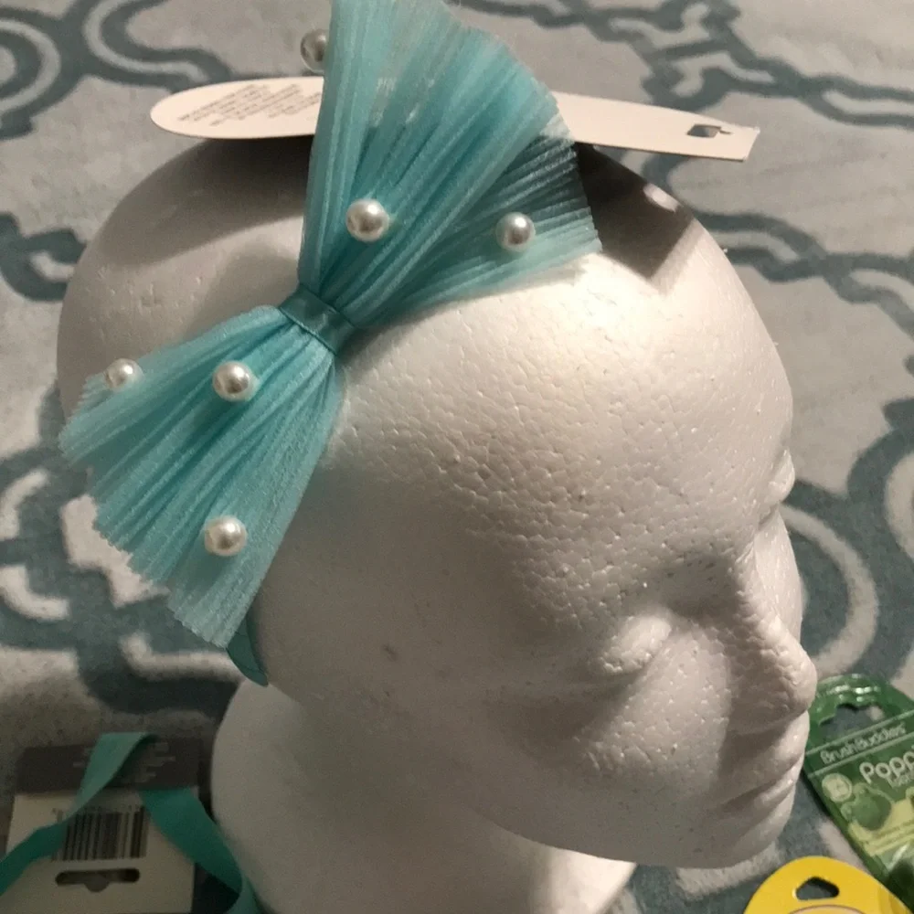 Kids Headband and Bath Gift Set - Pink & Aqua